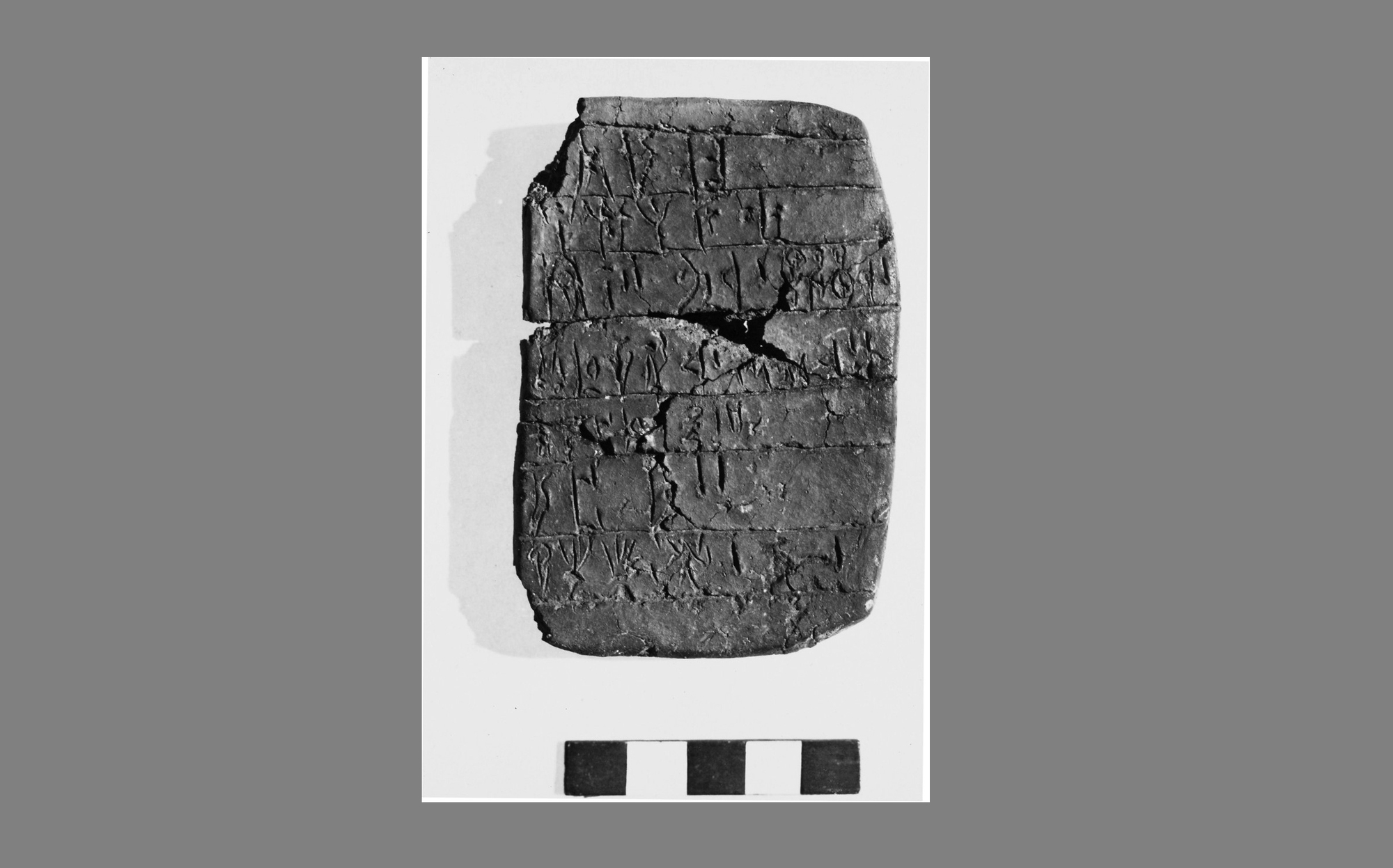 Linear B tablet_Faculty of Classics