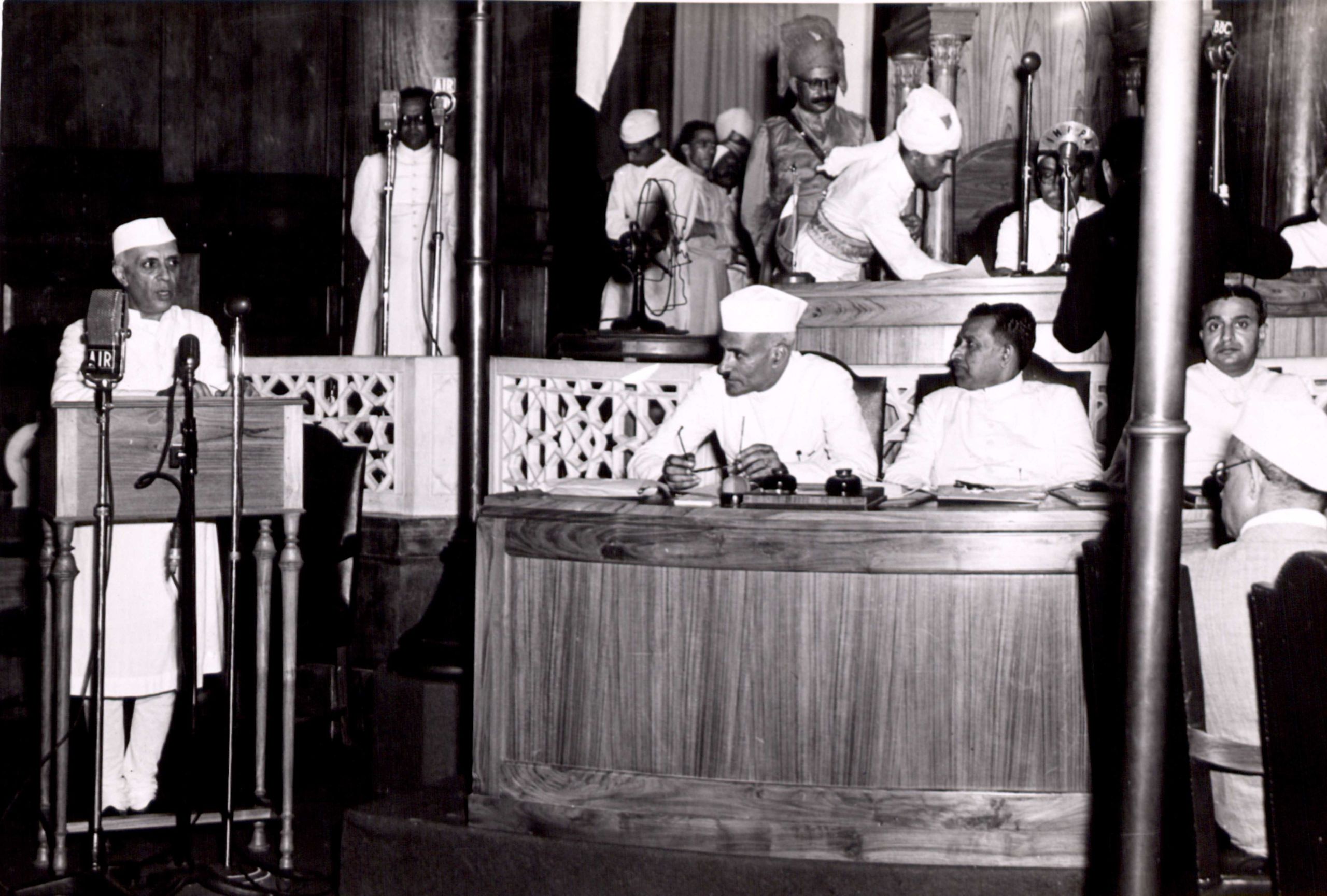 Nehru tryst with destiny speech 15 August 1947