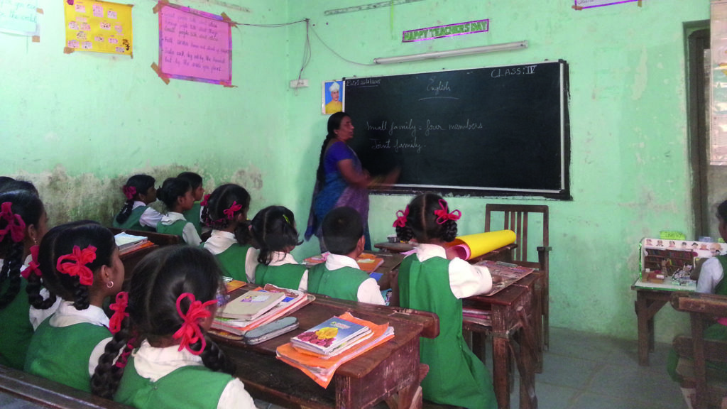 Classroom in India 
